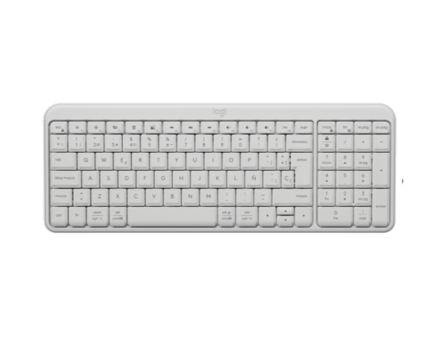 Teclado Multimedia Inalambrico Bluetooth Logitech K250 Blanco