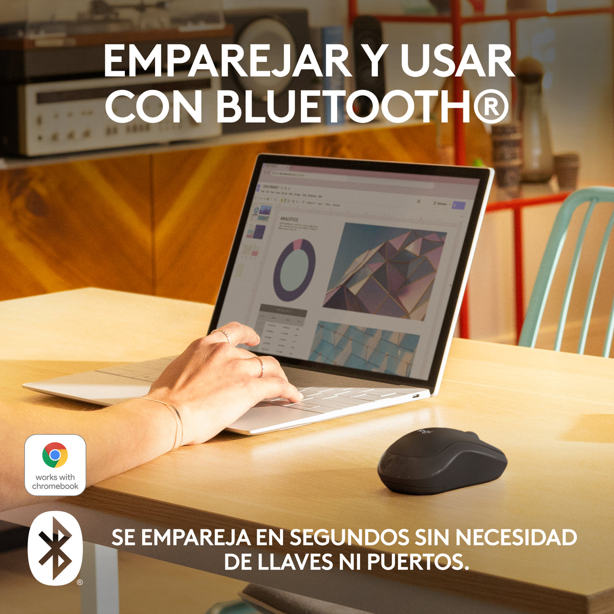 Mouse Inalámbrico silencioso M240