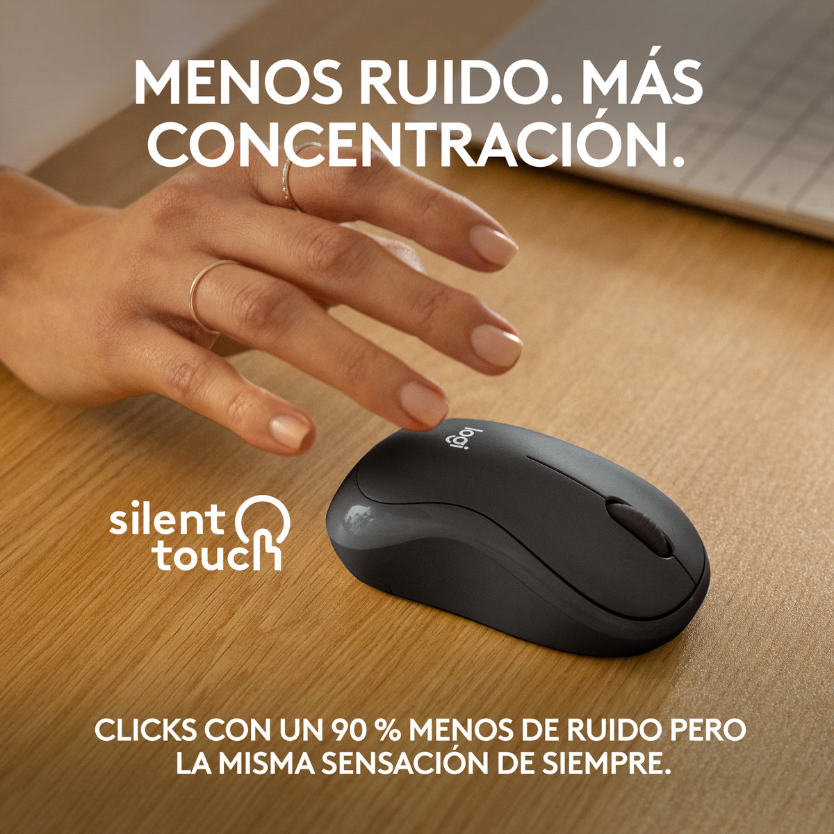 Mouse Inalámbrico silencioso M240