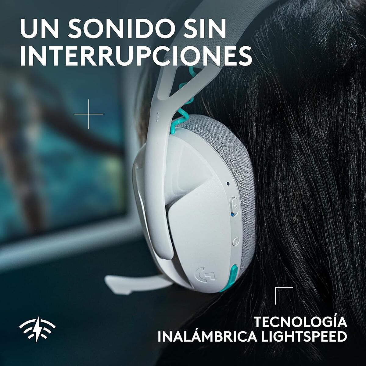 AudÍfonos con micrófono inalámbricos G321 LIGHTSPEED para juegos Blanco