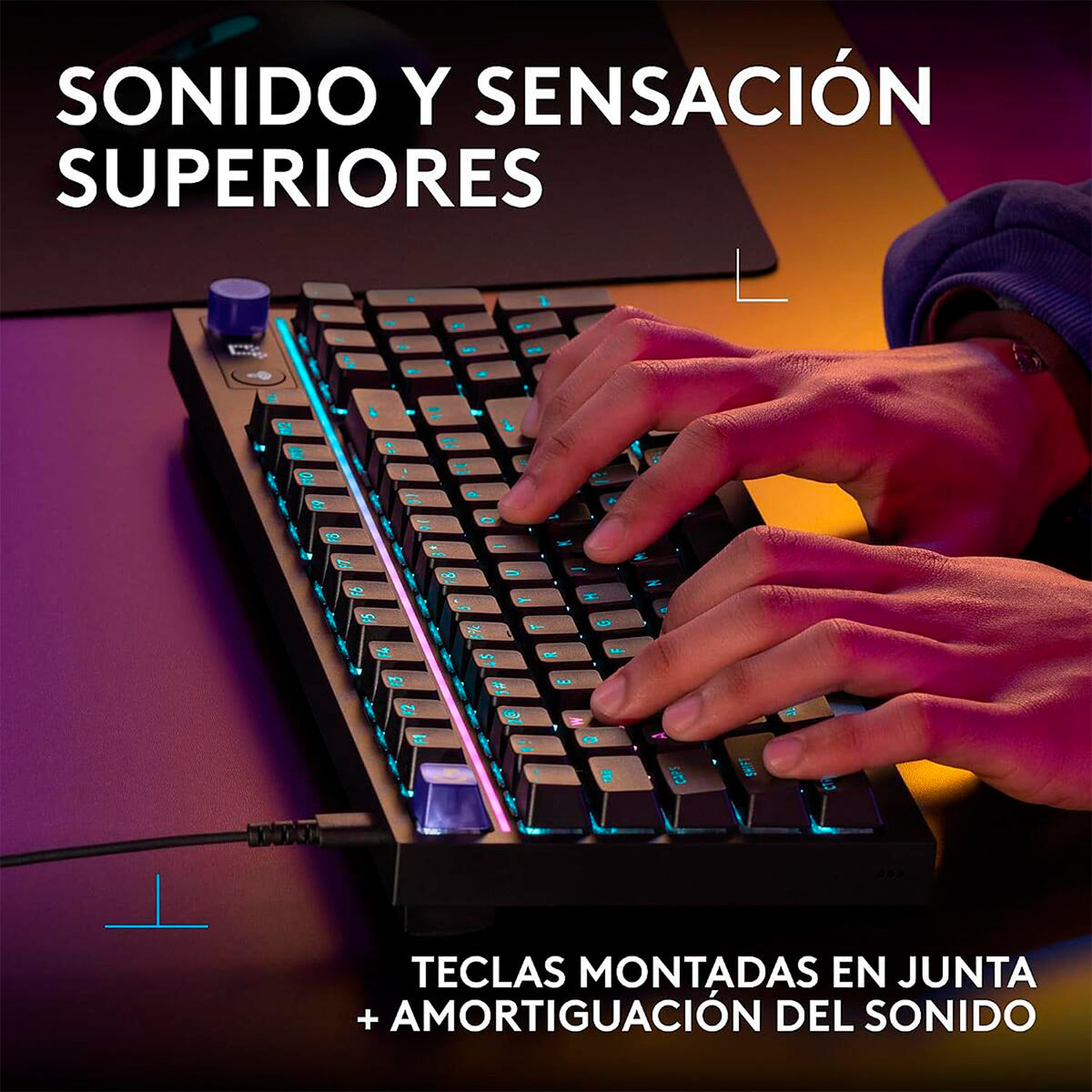 Teclado Logitech G512 X 75 Gaming Analógico/Mecánico TMR
