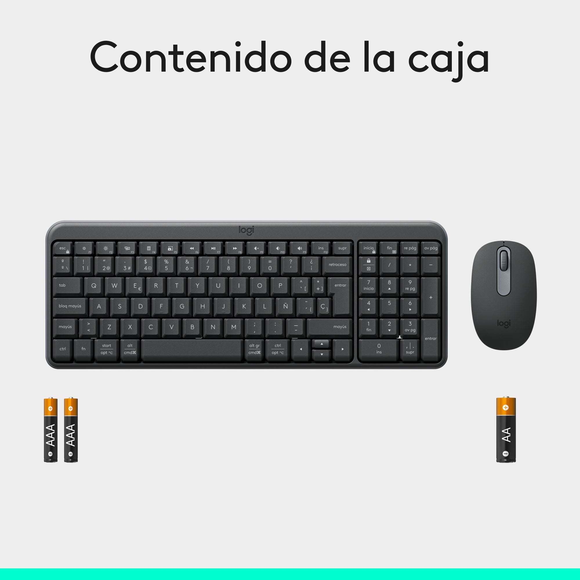 Teclado y Mouse Bluetooth Logitech MK250