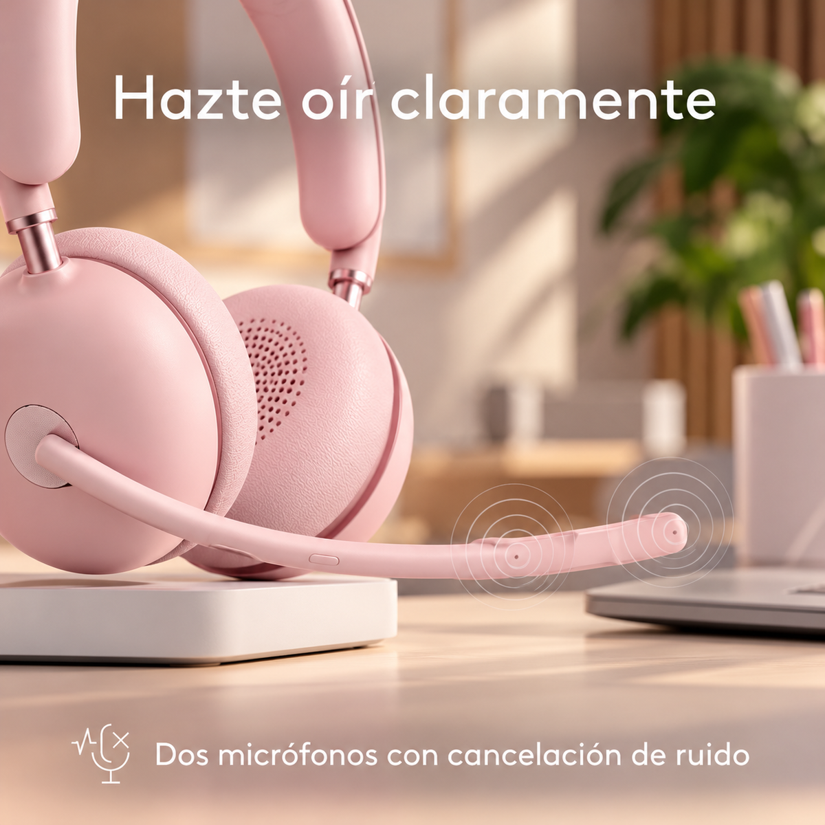 Auricular Logitech Zone Wireless 2 Rose
