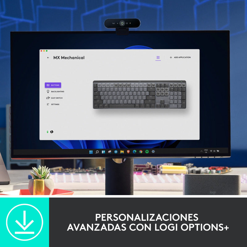 Combo Logitech Teclado Mx Mechanical + Mouse Mx Master 3s