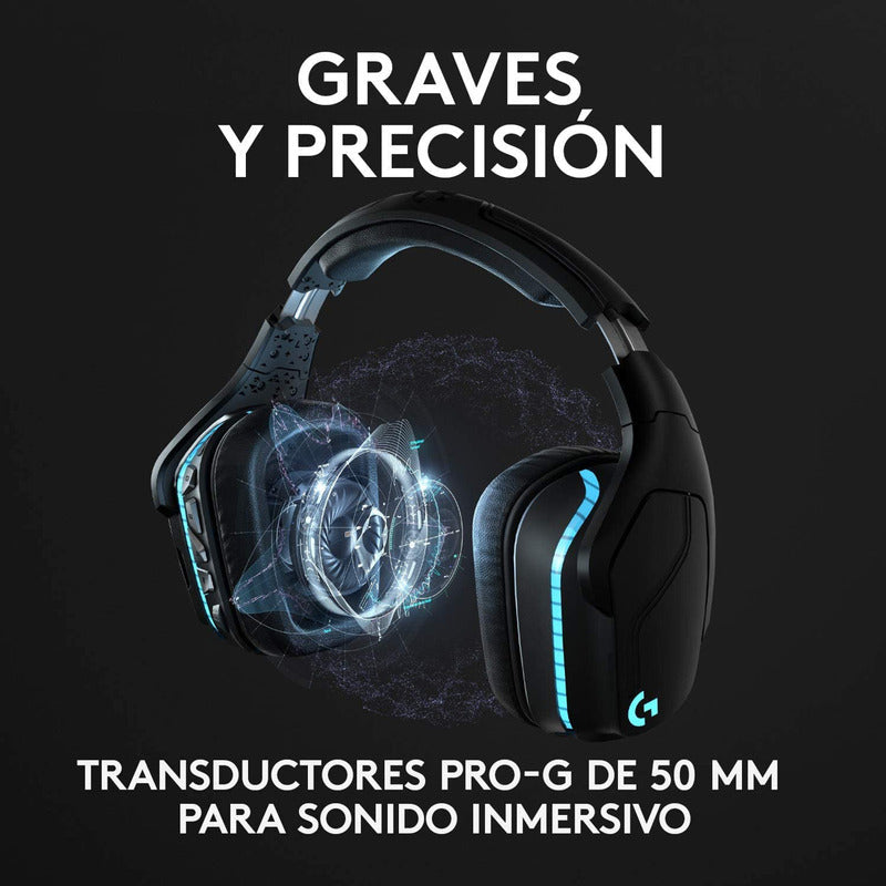 Auriculares Gamerlogitech G935, Inalámbrica 7.1 / Rgb Lightsync