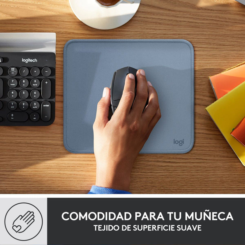 Mouse Pad, Cómodo Deslizamiento, Logitech Studio Series Azul