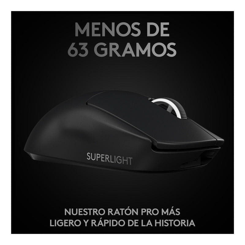 Mouse Gamer Inalámbrico Logitech G Pro X Superlight, Negro