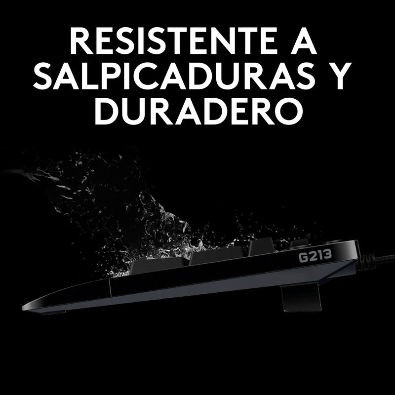 Teclado Gamer Logitech G213 Prodigy con Iluminación RGB LIGHTSYNC