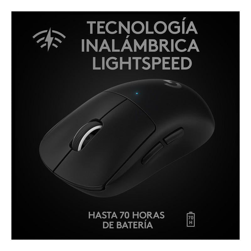 Mouse Gamer Inalámbrico Logitech G Pro X Superlight, Negro