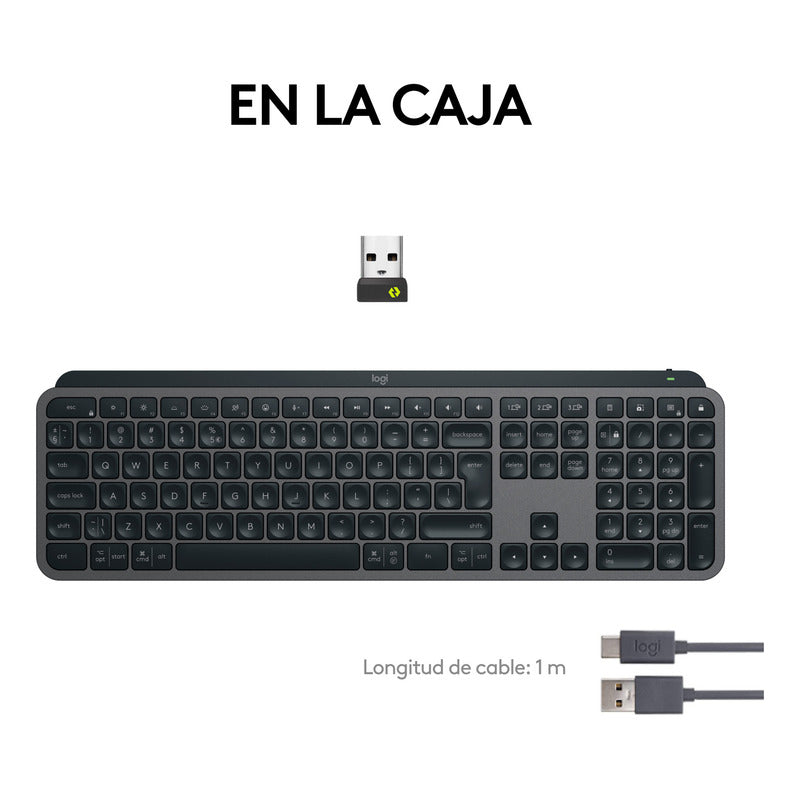 Teclado Recargable / Usuarios Avanzados Logitech Mx Keys S