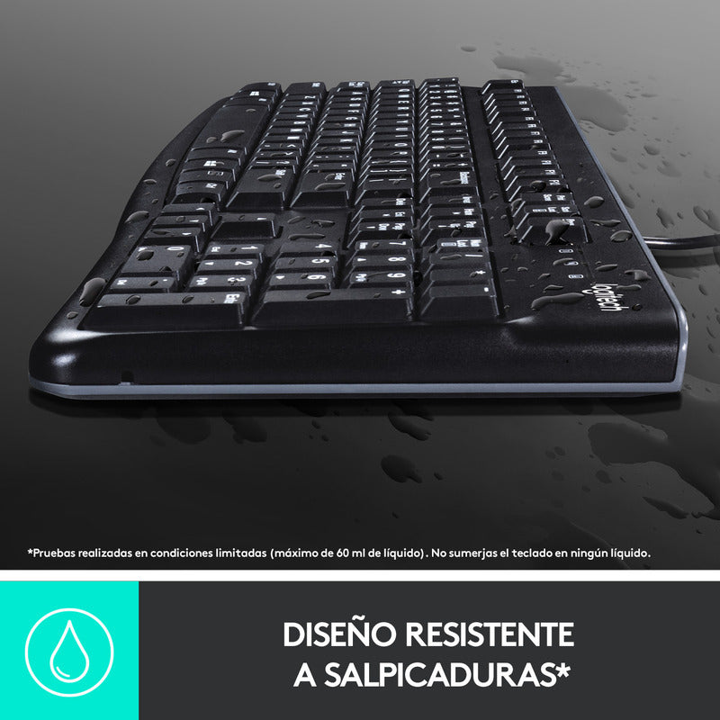 Teclado Usb Logitech K120 Desempeño Agradable Y Silencioso