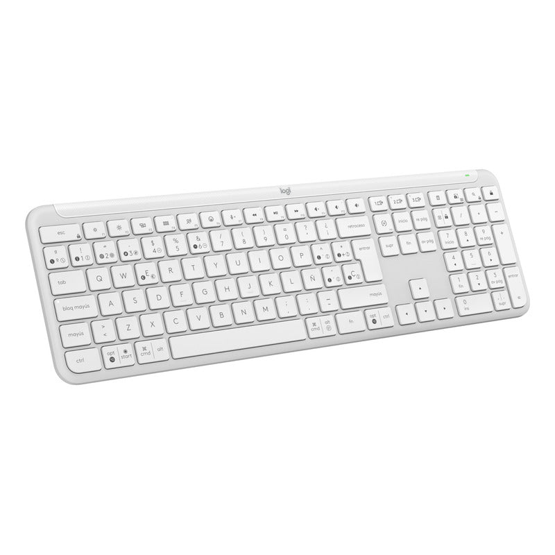 Teclado Bluetooth Bolt Logitech Signature Slim K950, Blanco