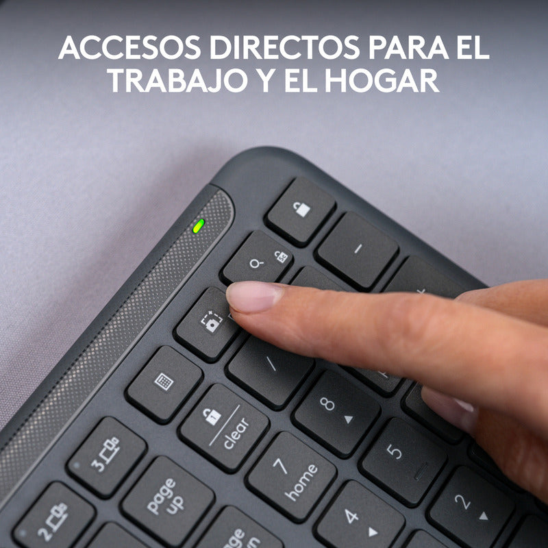 Combo Profesional Teclado Logitech K950 + Mouse M650, Grafito