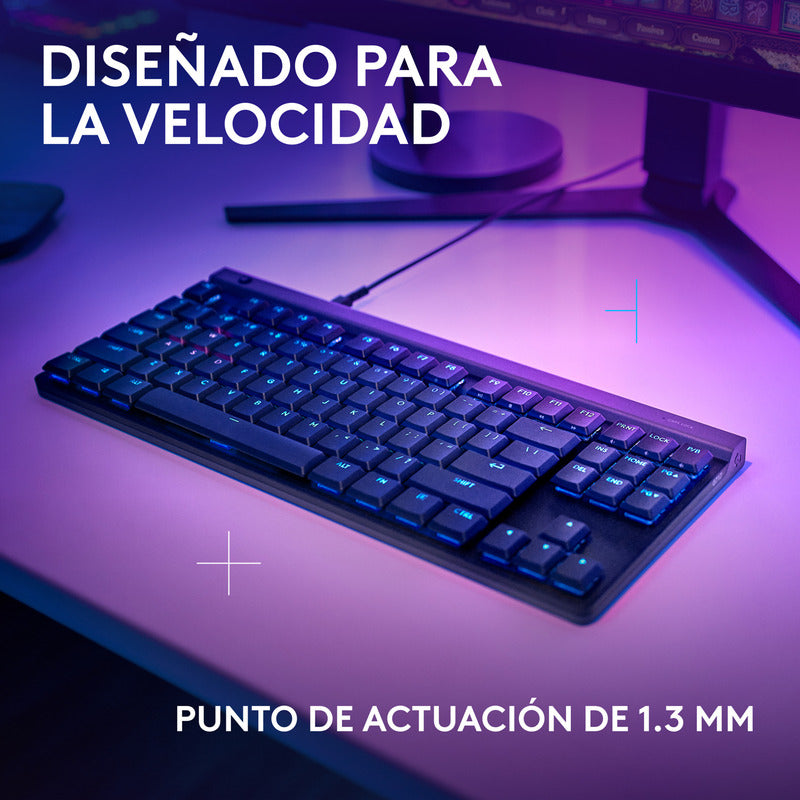 Teclado Gamer Mecánico Lightsync Rgb Logitech G515 Tkl, Negro