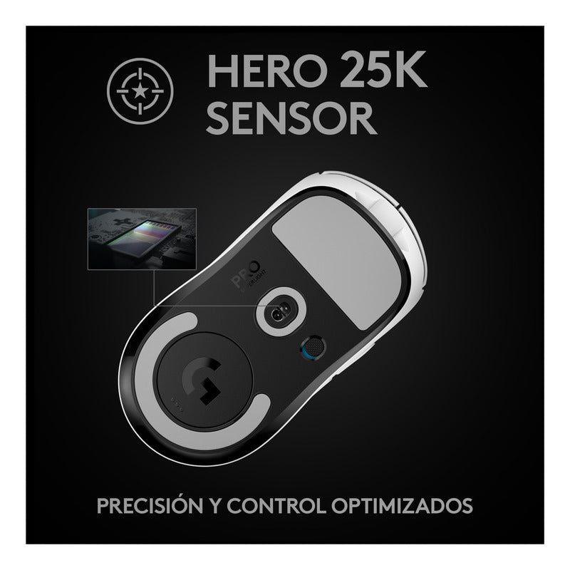 Mouse Gamer Inalámbrico Logitech G Pro X Superlight , Blanco