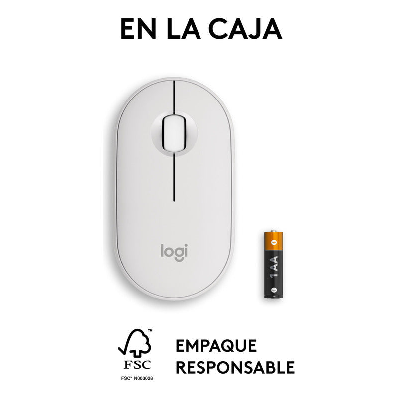 Mouse Logitech Pebble 2 M350s Bluetooth Multidispositivo