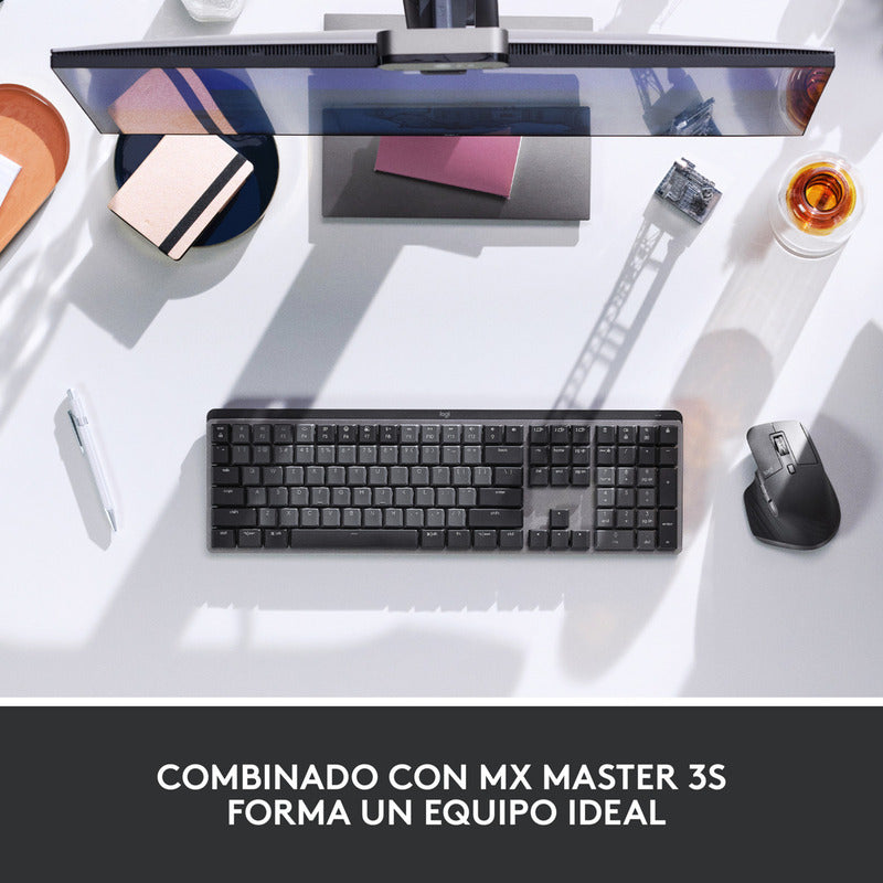 Teclado Recargable Iluminado de Alto Desempeño Logitech MX Mechanical