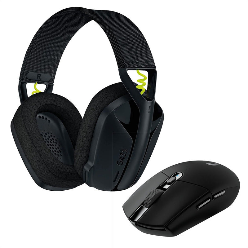 Combo Auricular Gamer G435 Inalámbrica + Mouse Gamer G305 N