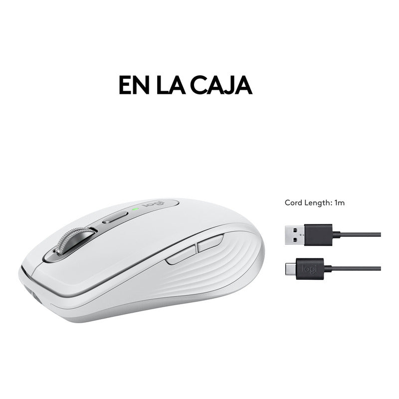 Mouse Logitech Mx Anywhere 3s, Compacto Avanzado - Blanco