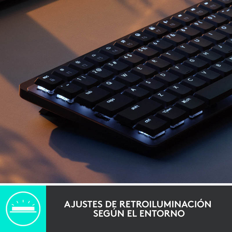 Teclado Recargable Iluminado de Alto Desempeño Logitech MX Mechanical Mini