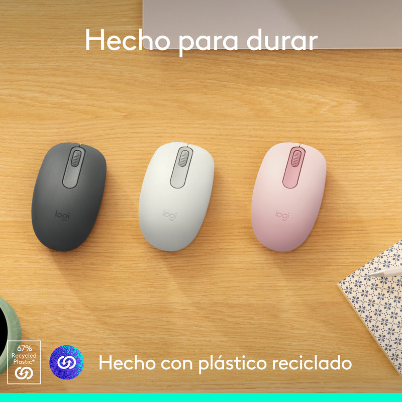 Mouse Inalámbrico Bluetooth Logitech M196, Cómodo Diseño Compacto, Grafito