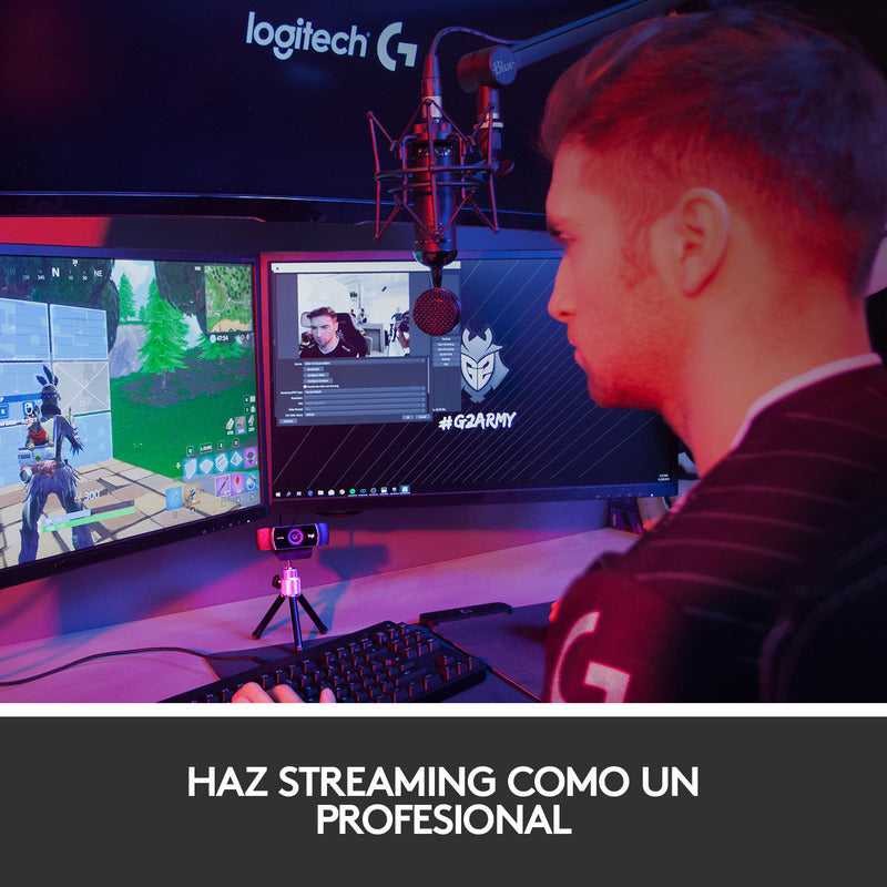 Webcam Ideal Streaming Logitech C922 Pro Stream Con Trípode