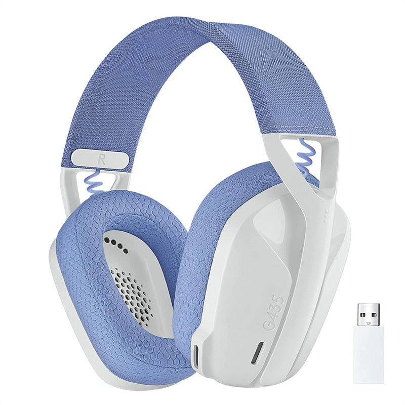 Auriculares Gamer Inalámbricos Logitech G435 LIGHTSPEED y Bluetooth, Blanco