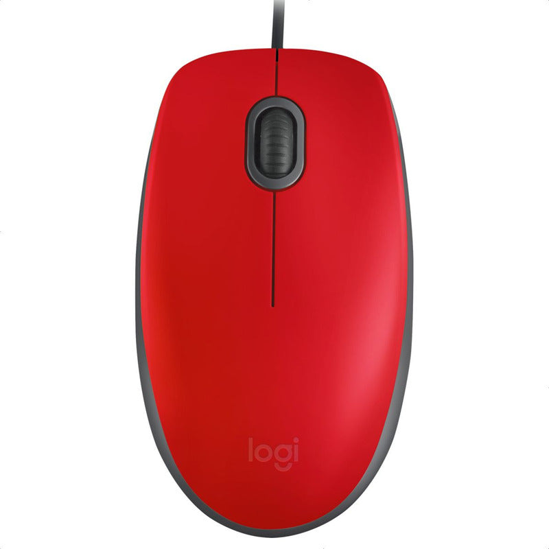 Mouse Logitech M110 Silent/ Clics 90% Más Silenciosos Rojo