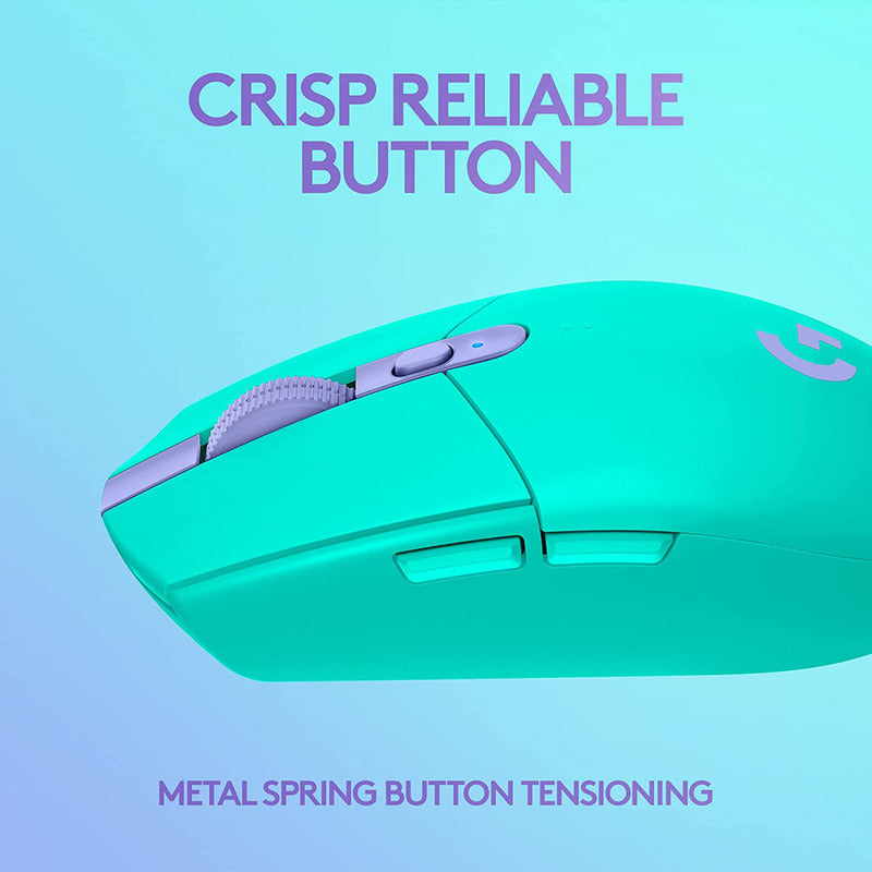 Mouse Gamer Inalámbrico Logitech G305, 12000dpi - Menta