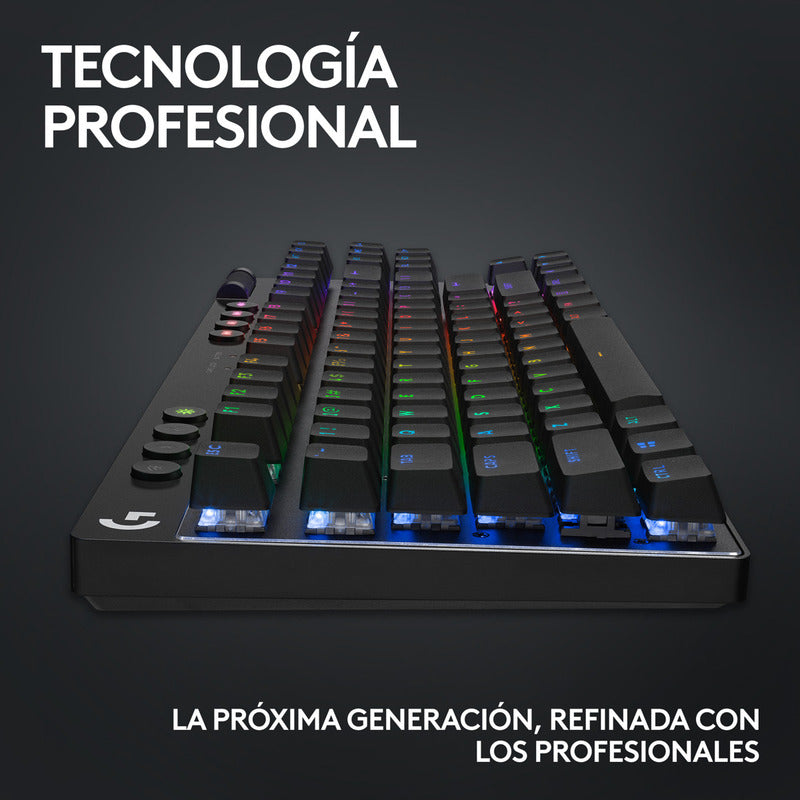 Teclado Gamer Logitech G Pro X Tkl, Lightspeed Bluetooth Rgb