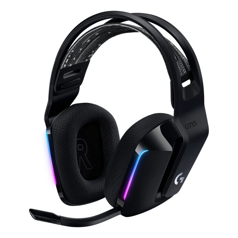Auricular Gamer Logitech G733, Rgb Inalámbrica / 7.1 - Negro