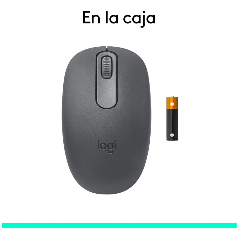 Mouse Inalámbrico Bluetooth Logitech M196, Cómodo Diseño Compacto, Grafito