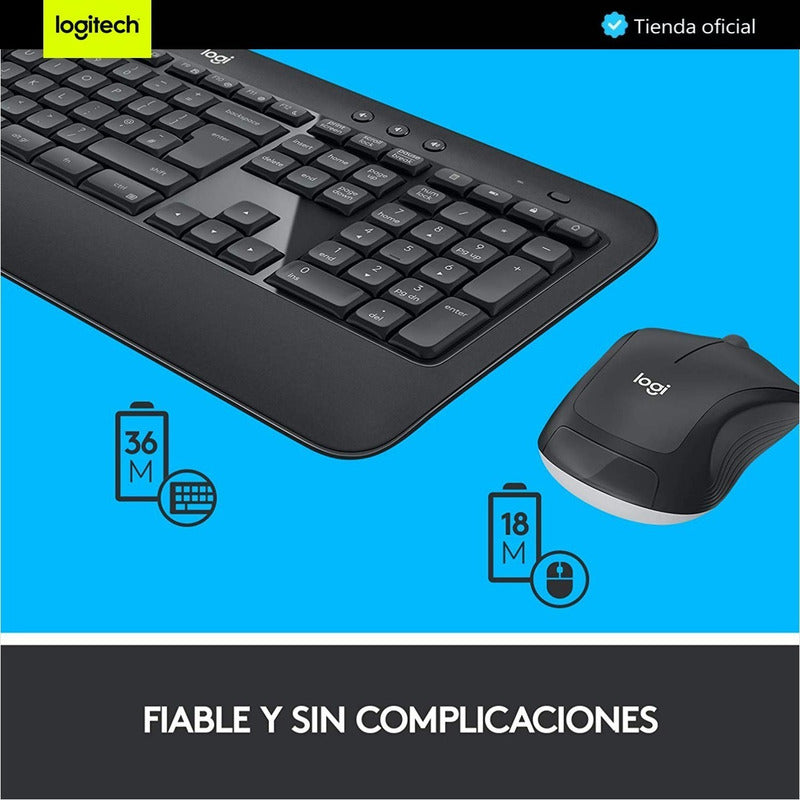 Combo Inalámbrico Logitech Mk540 + Pad Mouse Studio Series