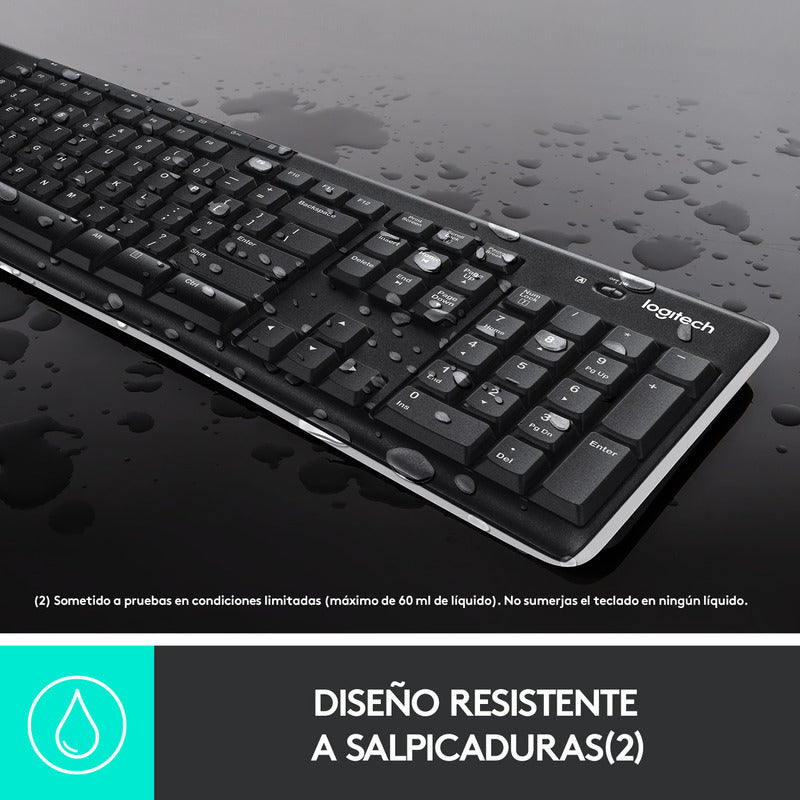 Teclado Inalámbrico Multimedia Logitech K270 Unifying