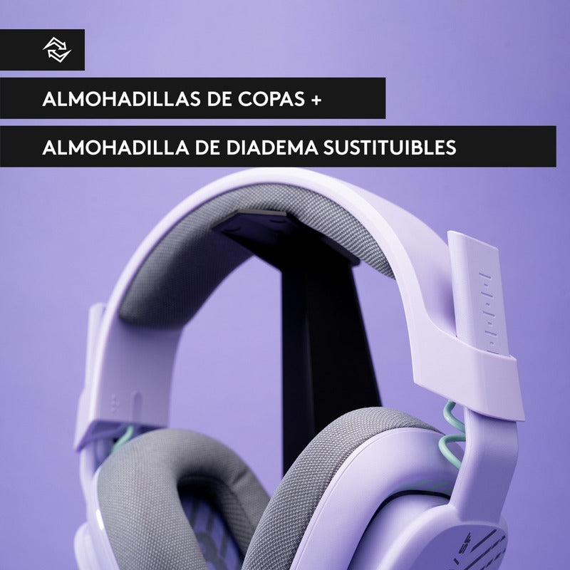 Auricular Gamer Astro A10 Gen 2, Pc/Ps5/Ps4, Xbox, Lavanda