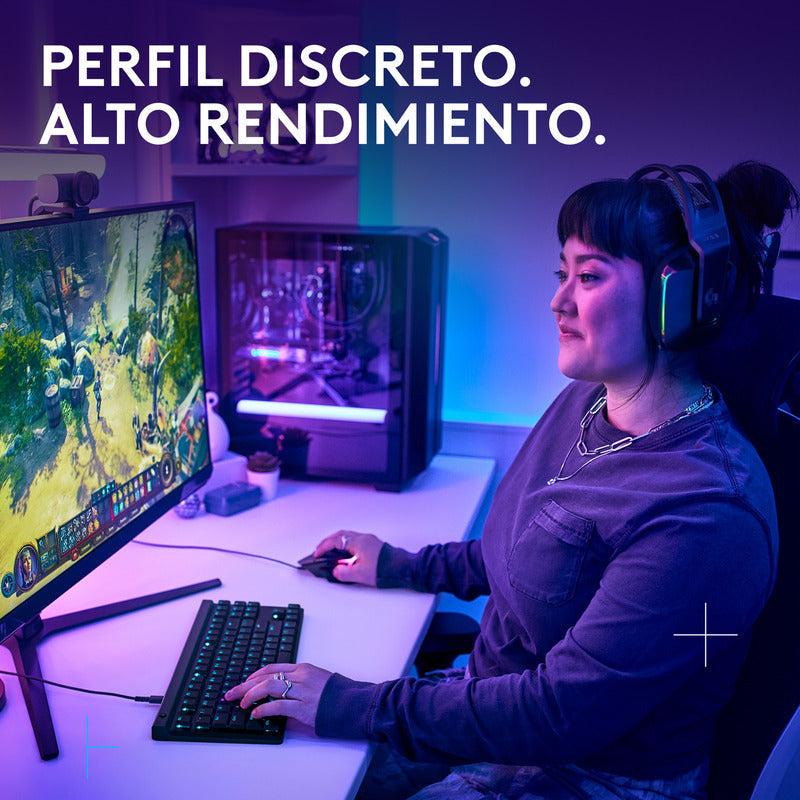 Teclado Gamer Mecánico Lightsync Rgb Logitech G515 Tkl, Negro