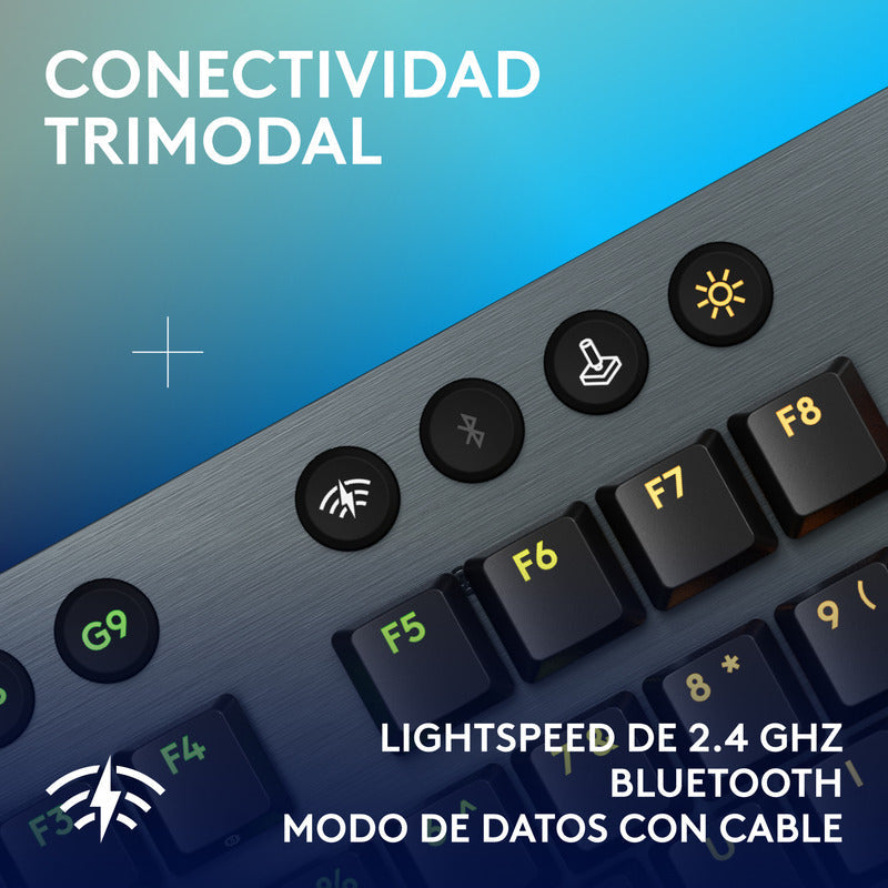 Teclado Gamer Logitech G915 X Lightspeed / Mecánico Slim RGB