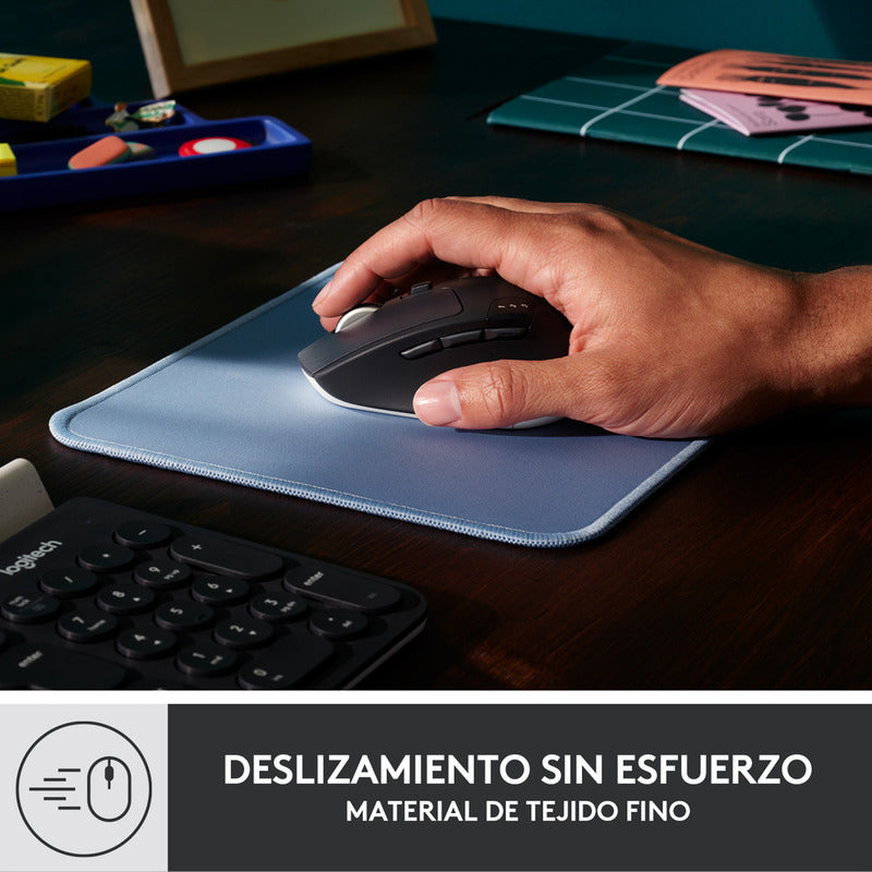 Combo Mouse Inalámbrico Logitech M170 + Pad Studio Series, Gris Az