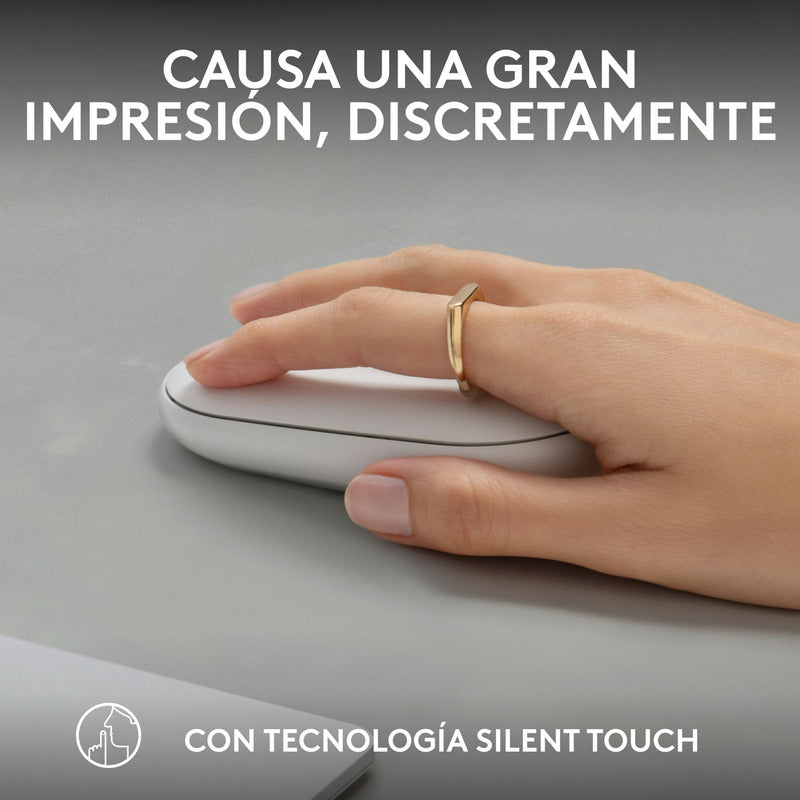 Mouse Logitech Pebble 2 M350s Bluetooth Multidispositivo