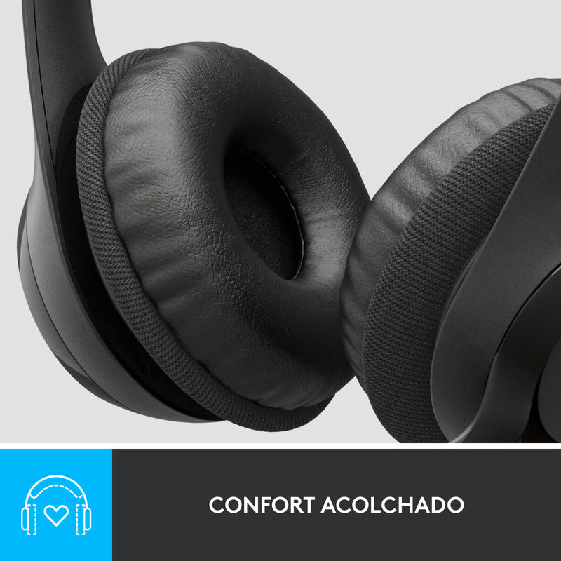 Auriculares Usb Logitech H390, Mic Sin Ruido Y Controles Cable