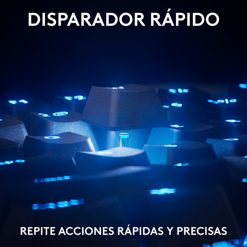 Teclado Gamer Logitech G Pro X Tkl Rapid Rgb Lightsync Negro