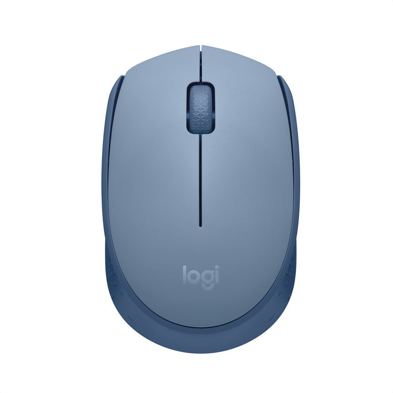 Mouse Inalámbrico Logitech M170, Cómodo Y Portátil, Gris Azul