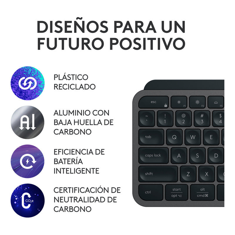 Teclado Recargable / Usuarios Avanzados Logitech Mx Keys S