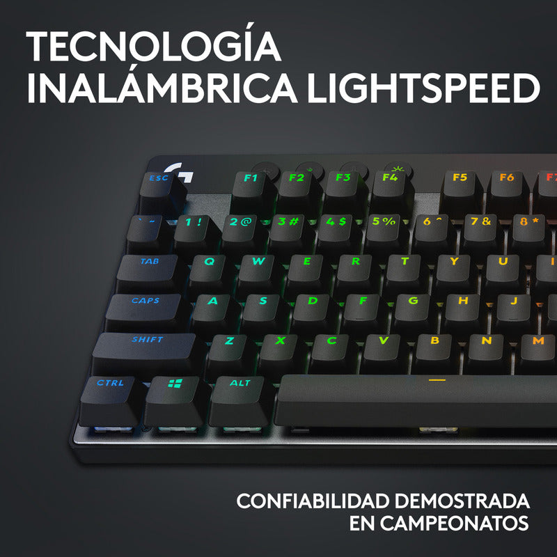Teclado Gamer Logitech G Pro X Tkl, Lightspeed Bluetooth Rgb