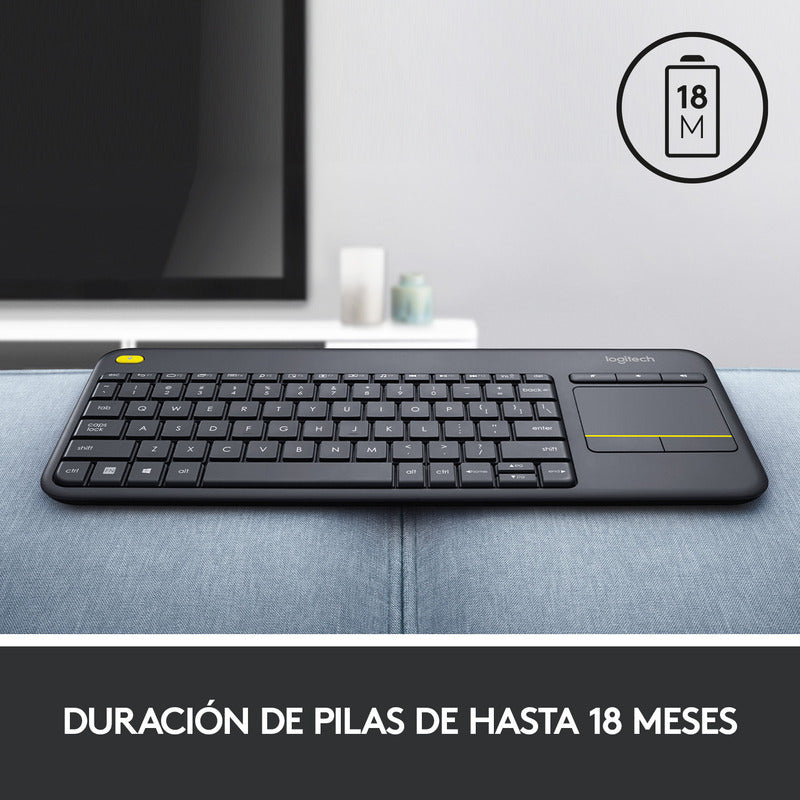Teclado Logitech Touch K400 Plus Inalámbrico Pc Android Tv