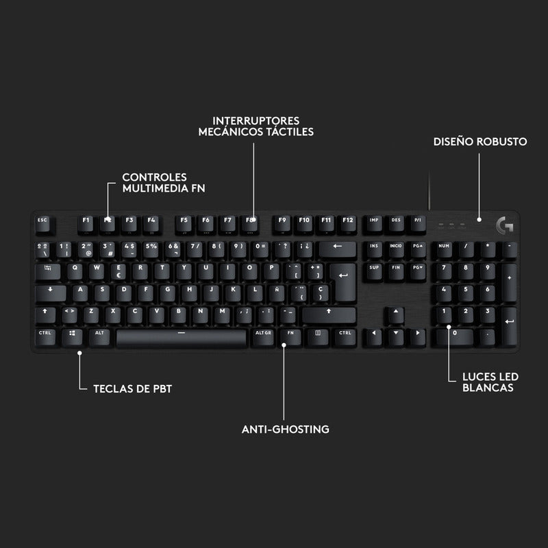 Combo Gamer Logitech G Teclado G413 Se + Mouse G502 Hero