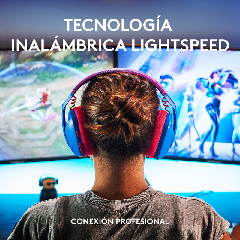 Auricular Gamer Inalámbricos Logitech G435 LIGHTSPEED y Bluetooth, Azul