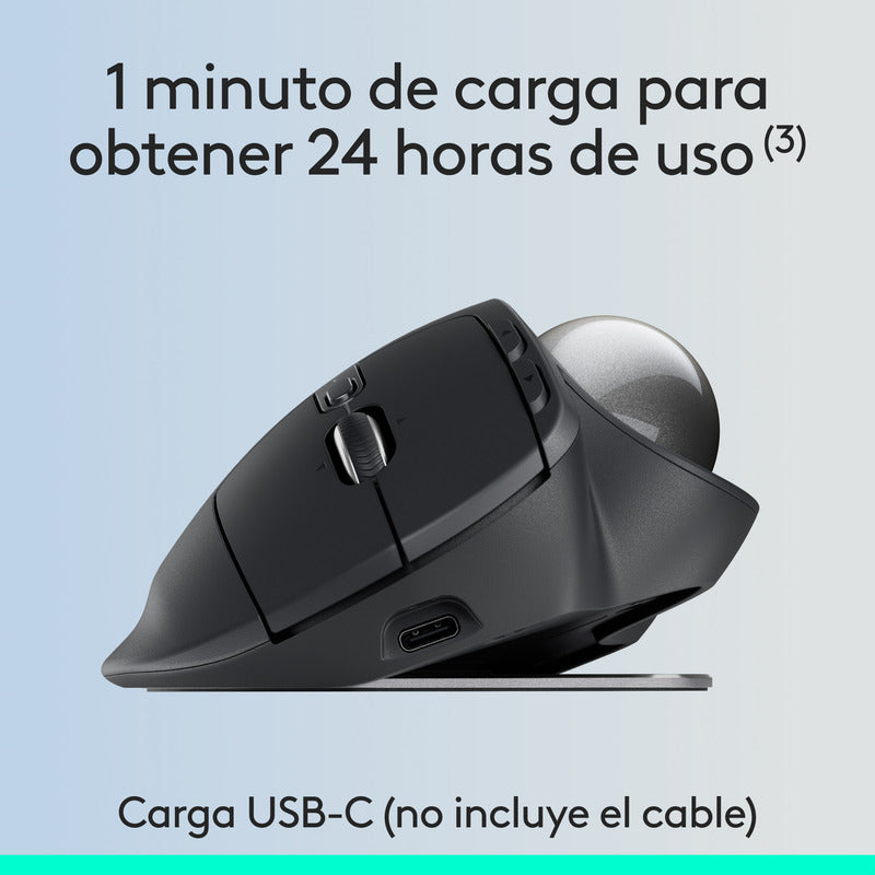 Mouse Logitech Mx Ergo S, Trackball Inalámbrico / Recargable