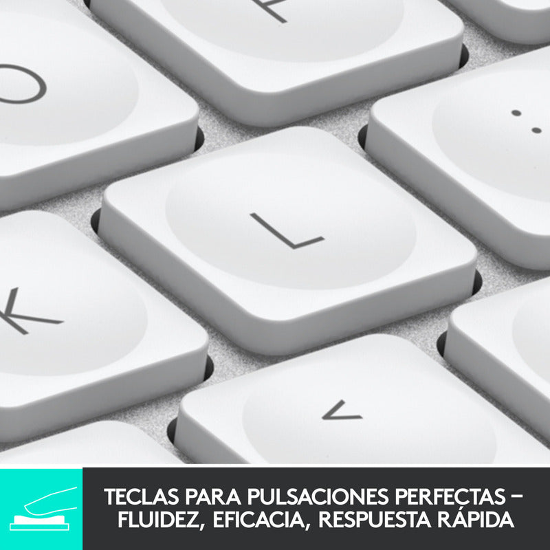 Teclado Avanzado Recargable Logitech Mx Keys Mini Gris Pálido