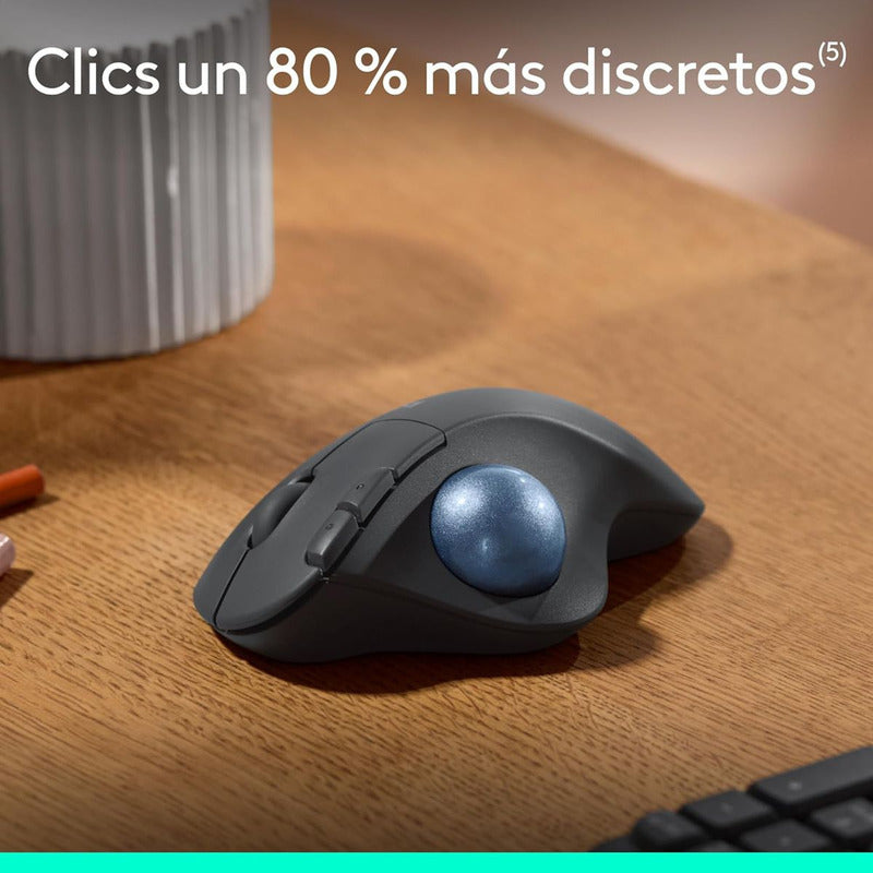 Mouse Trackball Inalámbrico Logitech Ergo M575s Ergonómico